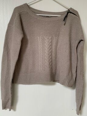 Rubbish Neutral Sweater with Zipper Detail